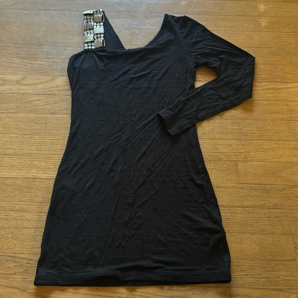 [Petite, NEW] Wet Seal one-shoulder strap, long-sleeve dress / tunic